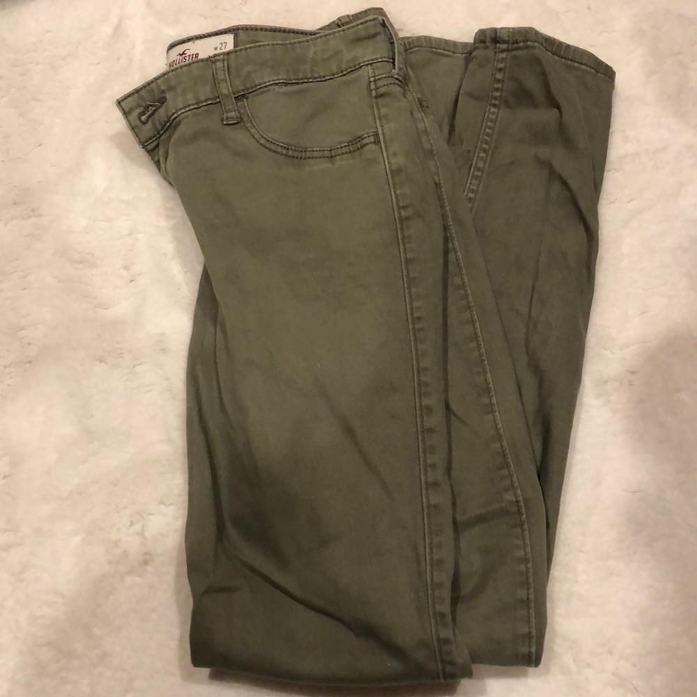 Army Green skinny jeans